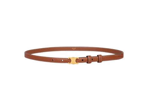 TEEN TRIOMPHE BELT in Natural Calfskin .